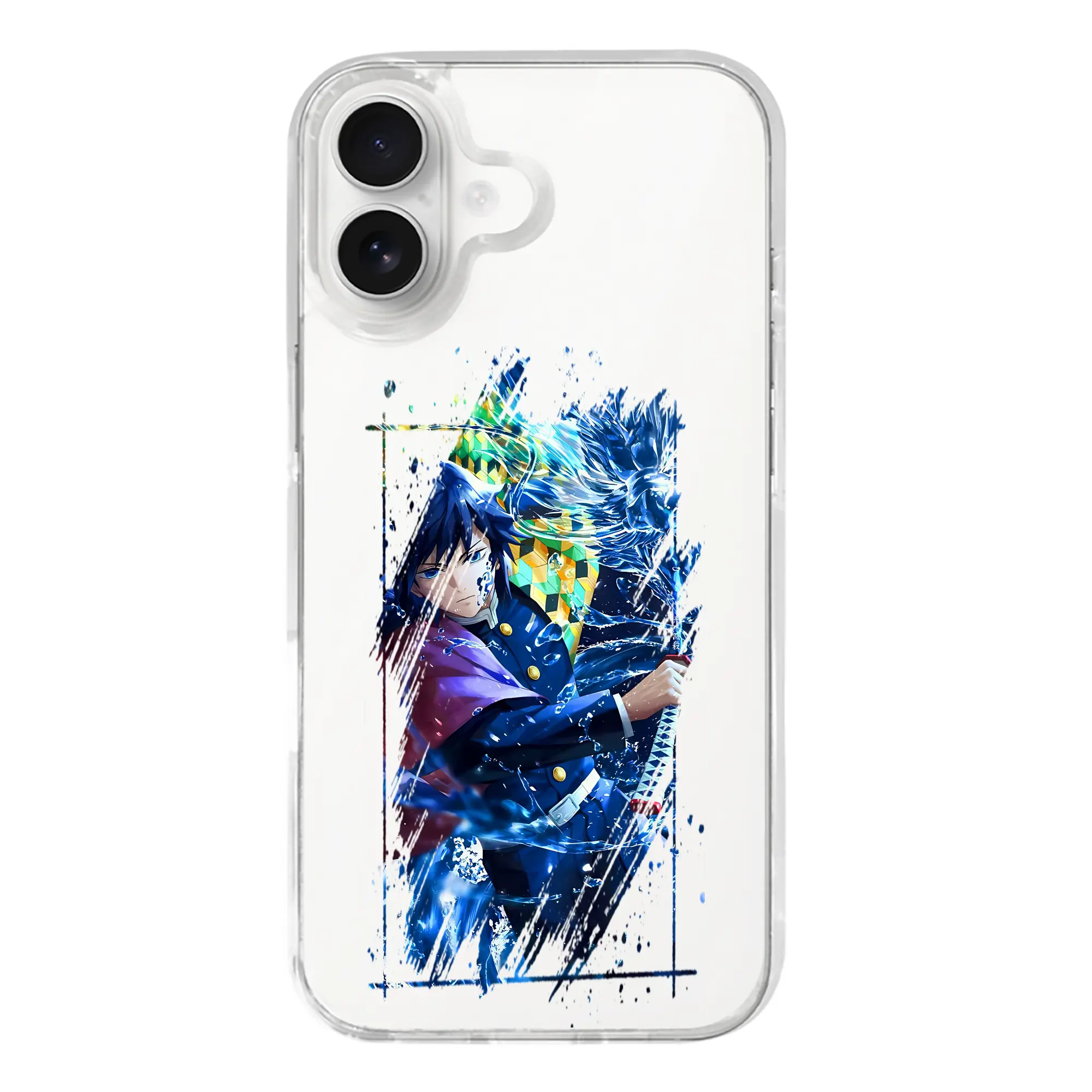 鬼滅の刃 グッズ,冨岡 義勇 - iPhone 17シリーズ 透明スマホケース – 薄型・耐衝撃・精密フィット保護カバー